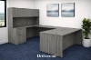Picture of U-Shaped Executive Desk with Hutch, Storage and Cable Management
