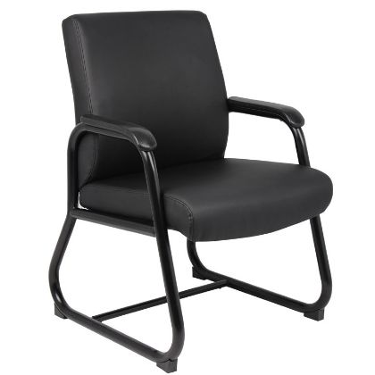 heavy duty guest chair with armrests and 350 lb capacity