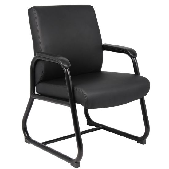 heavy duty guest chair with armrests and 350 lb capacity