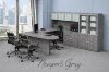 Picture of U-Shaped Executive Peninsula Desk with Hutch & Lateral File Storage