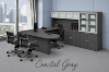 Picture of U-Shaped Executive Peninsula Desk with Hutch & Lateral File Storage