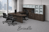 Picture of U-Shaped Executive Peninsula Desk with Hutch & Lateral File Storage