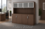 Picture of Office Storage Credenza with Hutch and Locking Doors