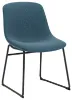 Picture of Modern Office Guest Chair for Reception Areas with Fabric Seat-Dark Grey