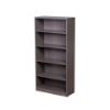 Picture of Tall Office Bookcase with Adjustable Shelves, 65.5" High-Mahogany