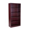 Picture of Tall Office Bookcase with Adjustable Shelves, 65.5" High-Mahogany