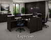 Picture of Modern 2 Person Reception Desk with Transaction Counter & Storage