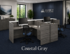 Picture of Modern 2 Person Reception Desk with Transaction Counter & Storage