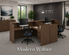 Picture of Modern 2 Person Reception Desk with Transaction Counter & Storage