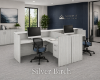 Picture of Modern 2 Person Reception Desk with Transaction Counter & Storage