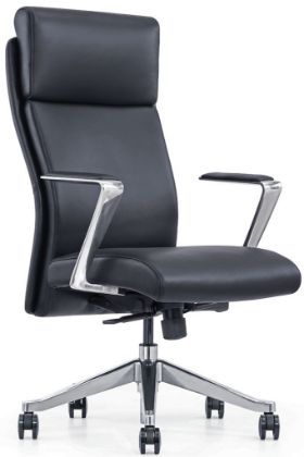 Picture of Executive High Back Leather Conference Chair for Boardrooms and Offices-Black Leather