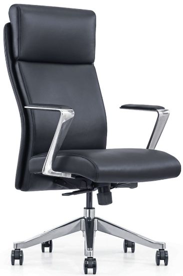 Picture of Executive High Back Leather Conference Chair for Boardrooms and Offices-Black Leather