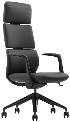 Picture of Executive High Back Leather Office Chair with Italian Leather