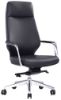 Picture of High Back Leather Office Chair with Italian Leather for Executive Offices-LOD48 BK