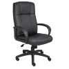 Picture of High Back Office Chair with Arms, Black Vinyl & Adjustable Tilt