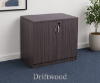 Picture of Office Storage Cabinet with Locking Doors and Adjustable Shelf-Driftwood
