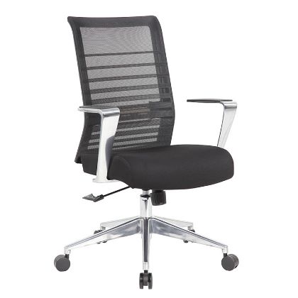 mesh back conference chair with aluminum base