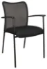 Picture of Premium Lobby Stacking Chair with Arms, Mesh Back and Waterfall Seat Edge