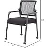 Picture of Rolling Stacking Chair with Casters, Mesh Back and Pivoting Lumbar Support