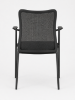 Picture of Premium Lobby Stacking Chair with Arms, Mesh Back and Waterfall Seat Edge