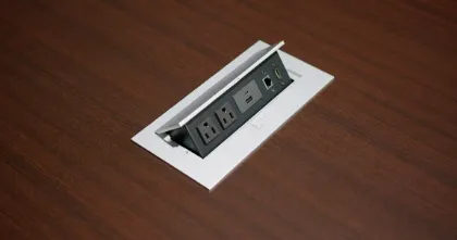 Picture of Pop-Up Conference Table Power Outlet with USB & Data Connectivity