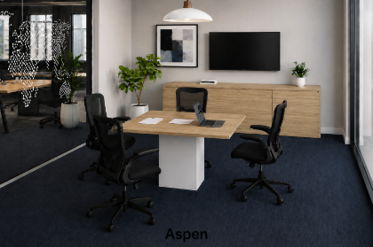 Picture of Square Conference Table with Cable Management and Power Options