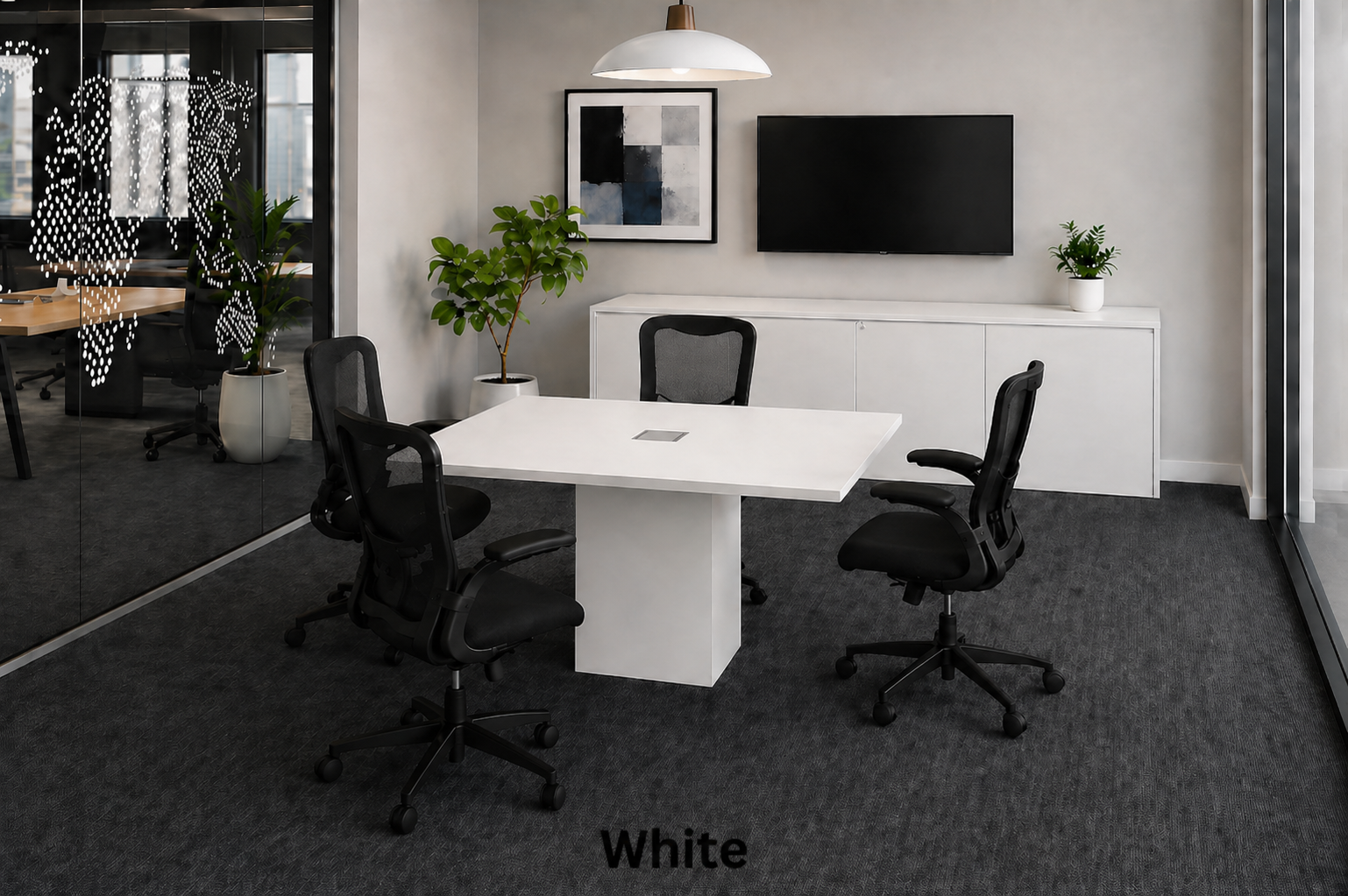 Choice Office Furniture. Modular Square Conference Table with Cube Base ...