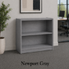 Picture of 30 Inch Office Bookcase with Adjustable Shelves and Open Storage
