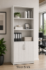 Picture of Secure Tall Office Bookcase with Locking Doors and Adjustable Shelves
