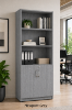 Picture of Secure Tall Office Bookcase with Locking Doors and Adjustable Shelves