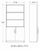 Picture of Secure Tall Office Bookcase with Locking Doors and Adjustable Shelves