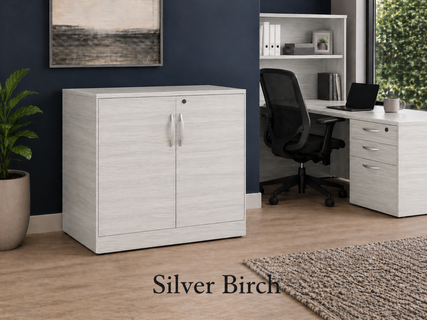 Small Office Storage Cabinet with Locking Doors | Choice Office Furniture