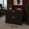 Picture of 2 Drawer Lateral File Cabinet with Locking Drawers for Office Storage-Mocha