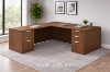 Picture of Executive L Shaped Desk with Drawers, Locking Storage and Cable Management