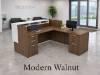 Picture of Executive Modern Reception Desk with Transaction Counter, Locking Drawers and Cable Management