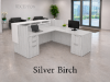 Picture of Executive Modern Reception Desk with Transaction Counter, Locking Drawers and Cable Management