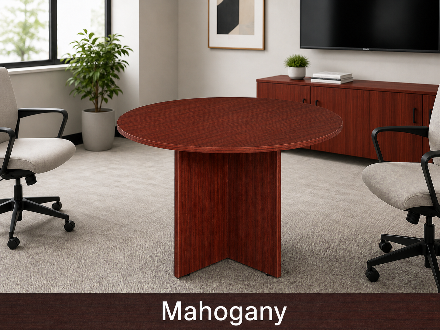 Executive Round Conference Table for Small Meetings | Choice Office ...