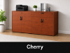 Picture of Executive Buffet Credenza with Locking Doors, Drawer Storage and Adjustable Shelves