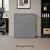 Picture of Modern Office Storage Cabinet with Locking Doors and Adjustable Shelf