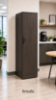Picture of Executive Narrow Tall Office Storage Cabinet with Locking Doors and Adjustable Shelves