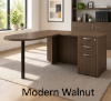 Picture of L Shaped Peninsula Desk with Storage, Reversible Return and Drawers