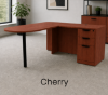 Picture of L Shaped Peninsula Desk with Storage, Reversible Return and Drawers