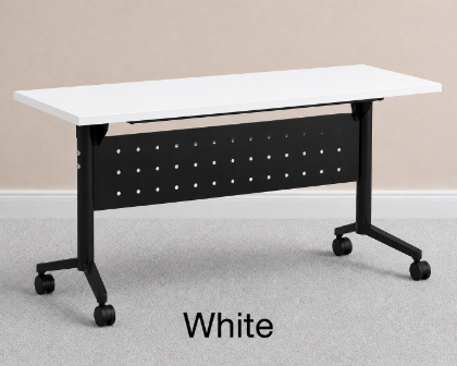 Picture of Flip Top Nesting Table with Modesty Panel and Locking Casters