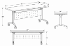 Picture of Flip Top Nesting Table with Modesty Panel and Locking Casters