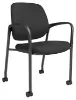 Picture of Heavy Duty Guest Chair on Wheels with Arms & Stackable Design