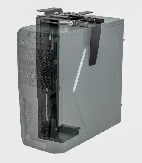 Picture of Under Desk PC Mount for Computer Towers with Adjustable Swivel Frame