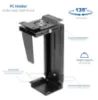 Picture of Under Desk PC Mount for Computer Towers with Adjustable Swivel Frame