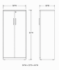 Picture of Tall Office Storage Cabinet with Locking Doors and Adjustable Shelves