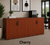 Picture of Double Storage Cabinet Credenza with Locking Doors and Adjustable Shelves