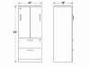 Picture of Executive Wardrobe Storage Cabinet with File Drawers, Shelves and Locking Doors